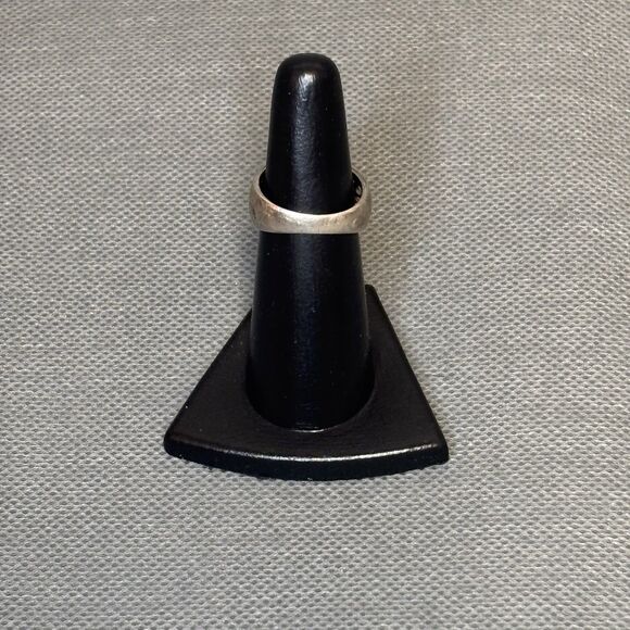 Vintage Ring 25 Sterling Silver Filigree Scroll Openwork Band Ring Size 6 - Picture 4 of 8